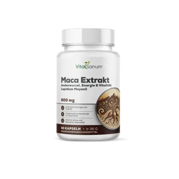 Maca-Extrakt 600 mg 60 vegane Kapseln