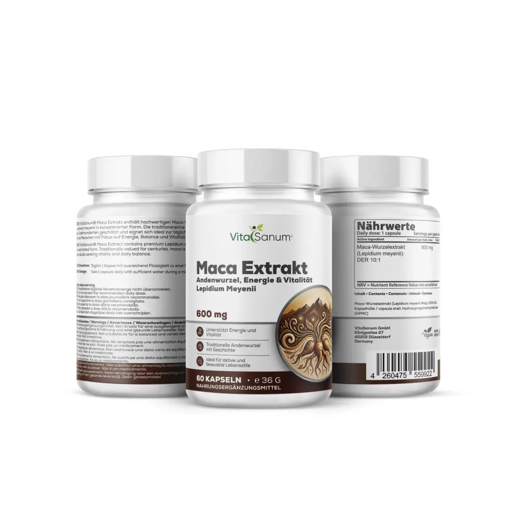 VitaSanum Extrait de maca 600 mg – 60 gélules — VitaSanum