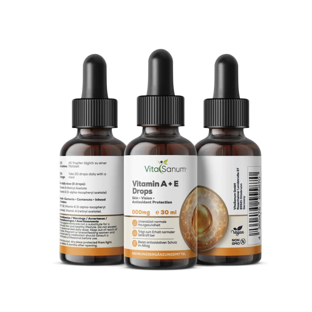VitaSanum Vitamines A et E 1600 µg et 24 mg – 30 ml — VitaSanum