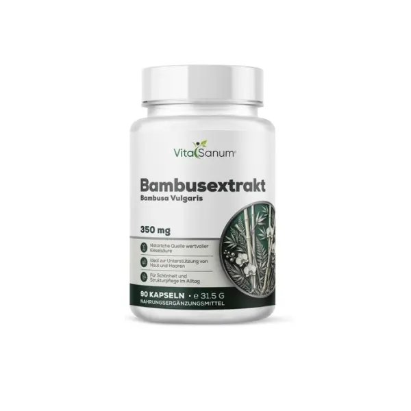 Bambusextrakt 350 mg, 90 Kapseln