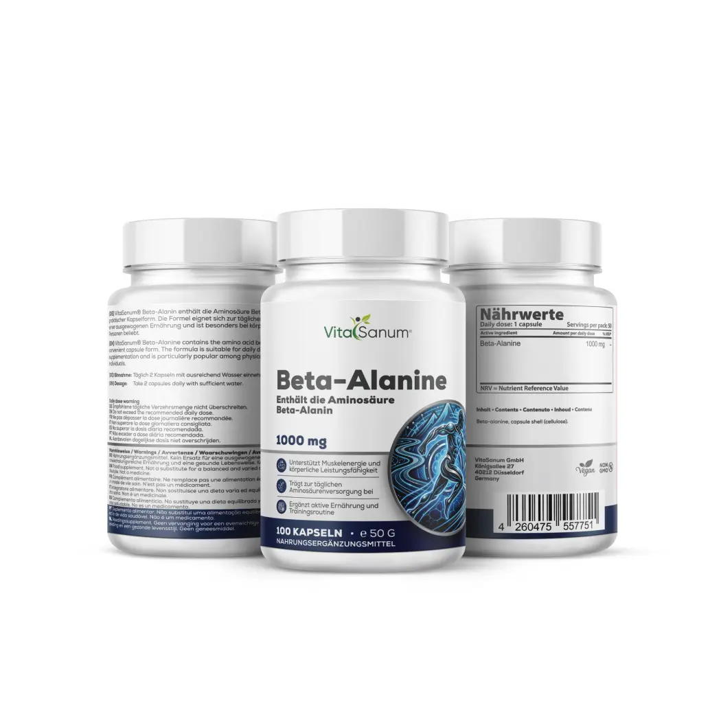 VitaSanum Bêta-alanine 1000 mg – 100 gélules — VitaSanum