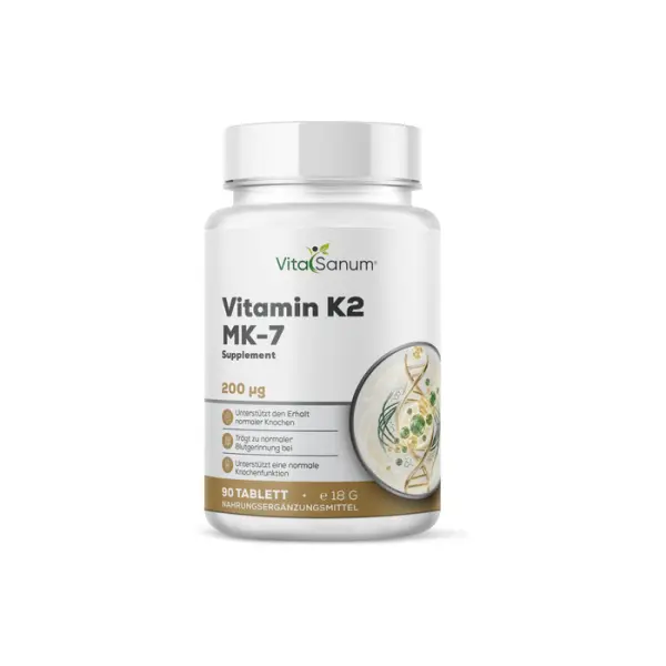 Vitamine K2 MK-7 200 µg – 90 comprimés