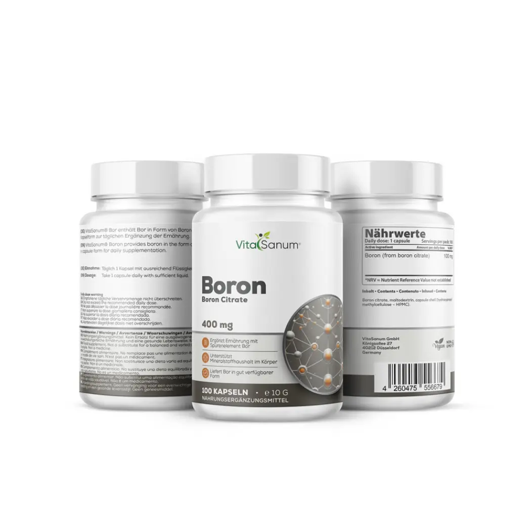 Bore (citrate de bore) 100 mg – 100 gélules — VitaSanum