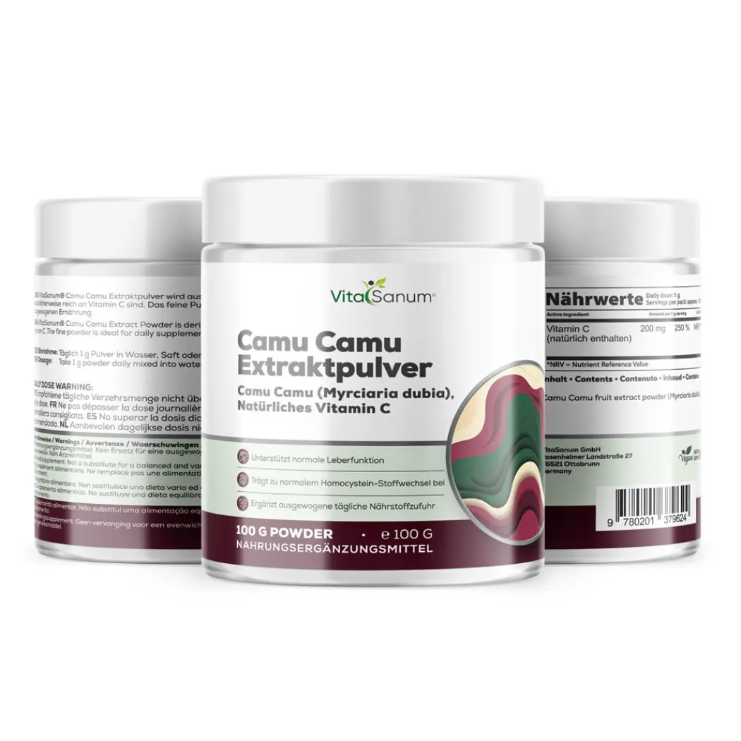 VitaSanum® Camu Camu Extraktpulver 200 mg Vitamin C – 100 g — VitaSanum