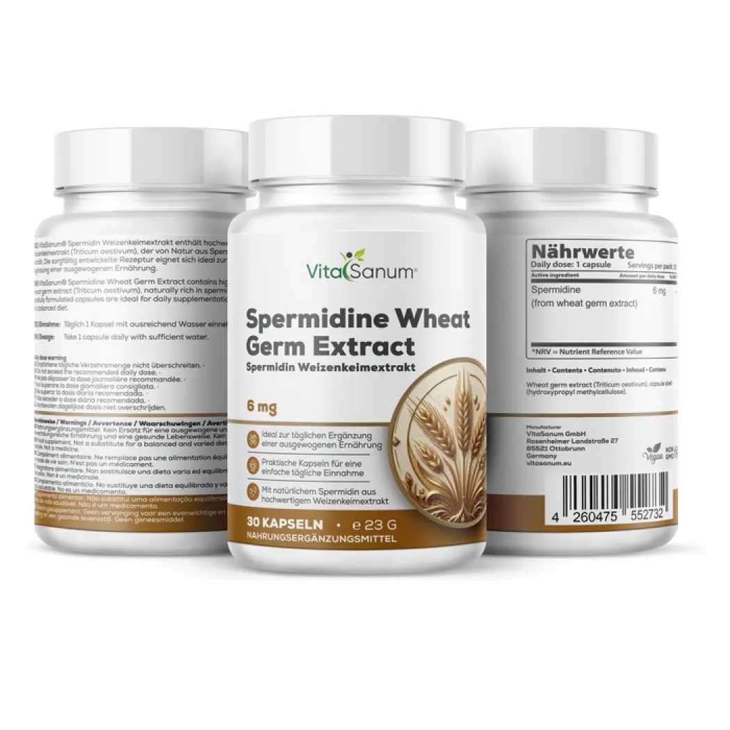 VitaSanum Spermidine de germe de blé 6 mg – 30 gélules — VitaSanum