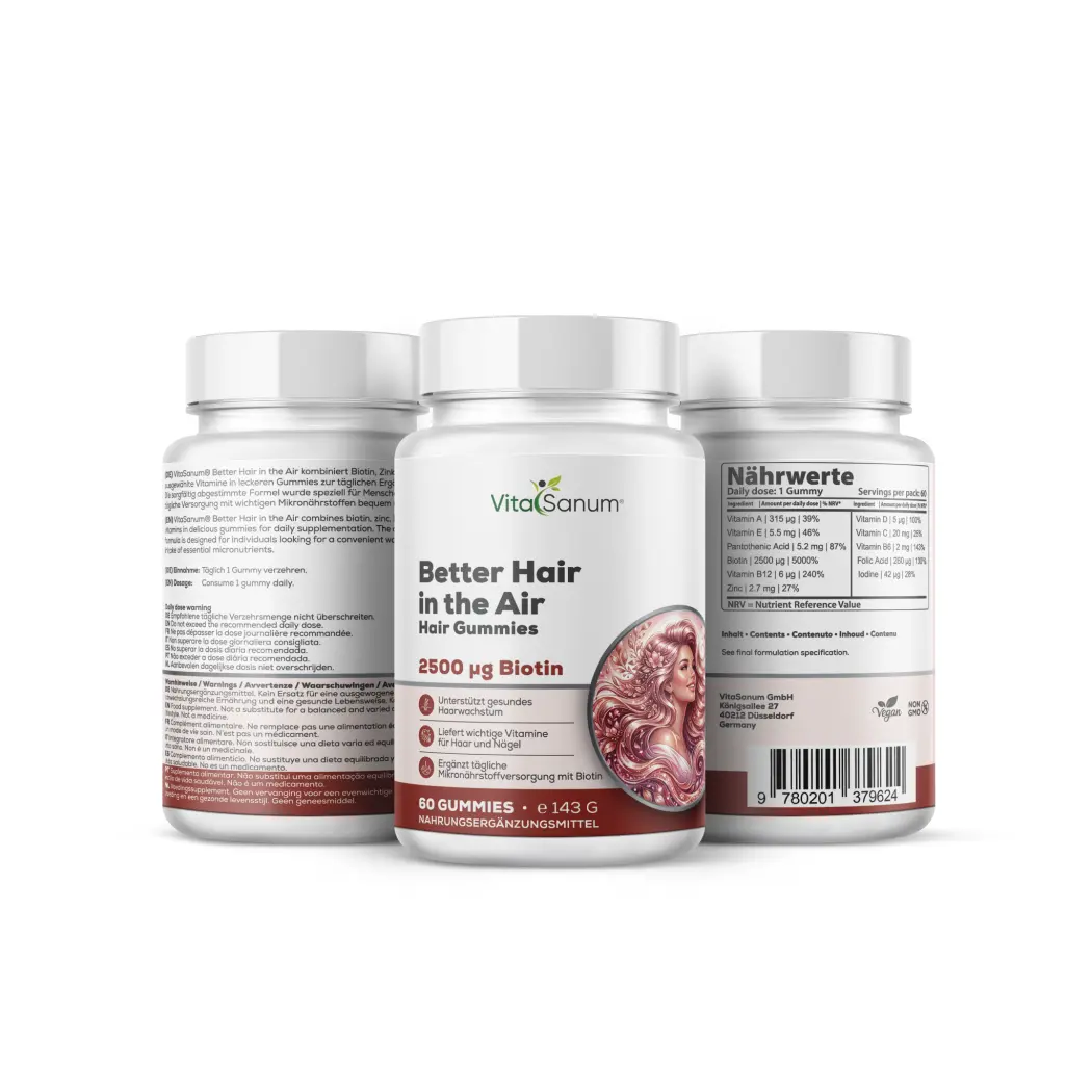 VitaSanum Biotine 2500 µg, zinc et vitamines – 60 gommes — VitaSanum