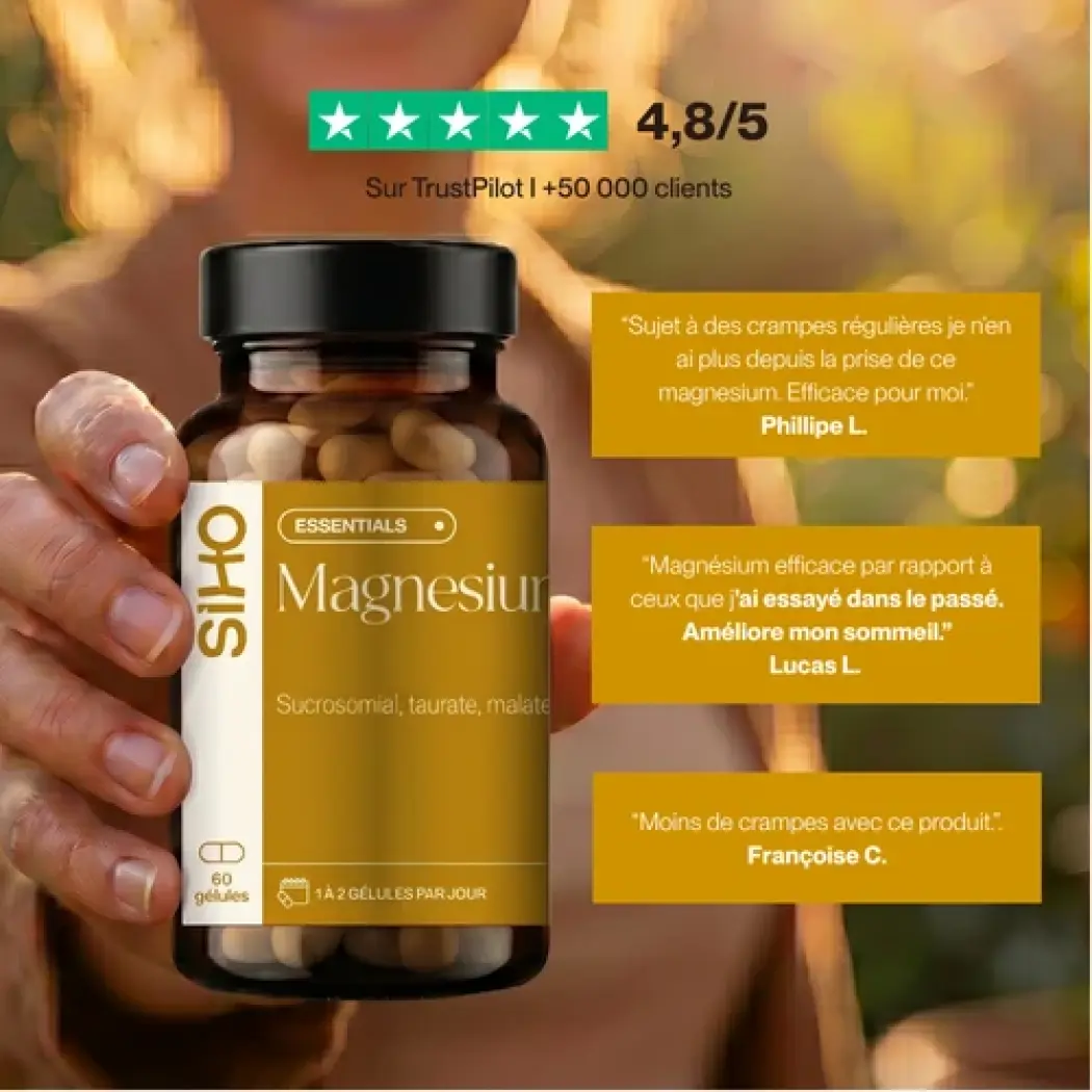 Magnésium+ - Complexe de 3 magnésiums — Siho