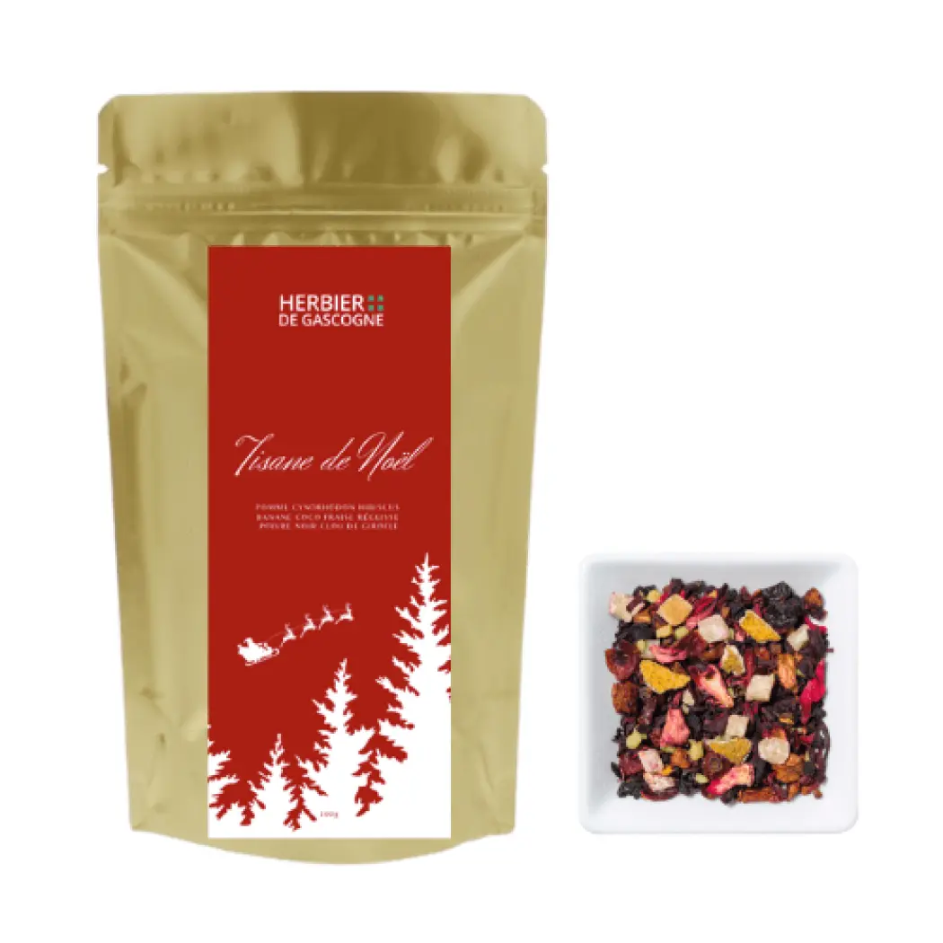 L'Herbier de Gascogne Thé Noir et Tisane de Noël – Coffret 2 x 80g + mug offert — L'Herbier de Gascogne