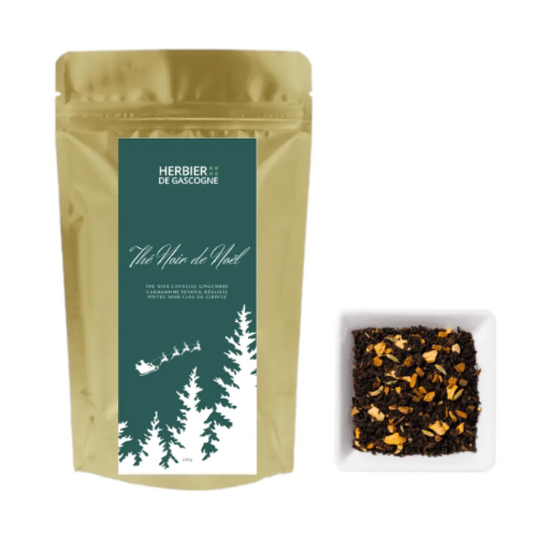 L'Herbier de Gascogne Thé Noir et Tisane de Noël – Coffret 2 x 80g + mug offert — L'Herbier de Gascogne