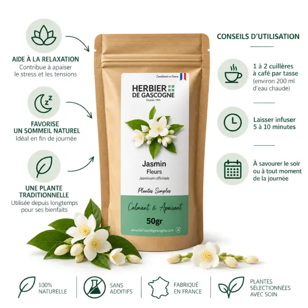 Jasmin Fleurs – Infusion 50g